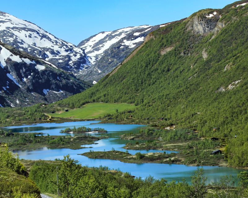 Norwegen See in den Bergen