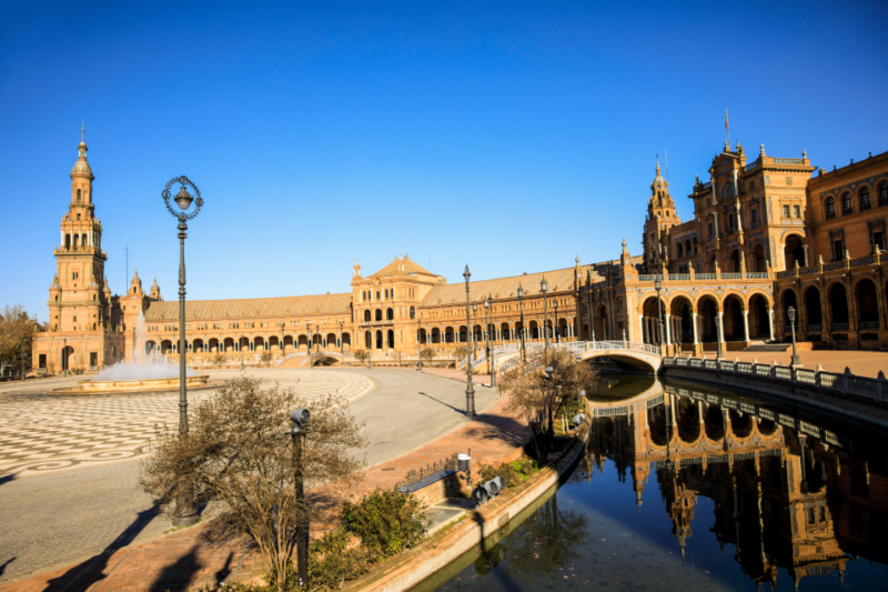 Sevilla- Plaza de Espana am Tag